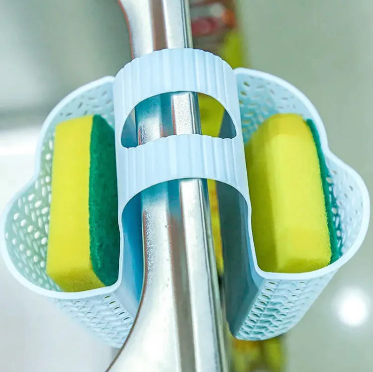 Sink Hanging Sponge Holder, Soap Sponge Drain Basket, Drain Rack Storage Basket Bag
