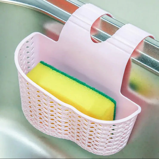 Sink Hanging Sponge Holder, Soap Sponge Drain Basket, Drain Rack Storage Basket Bag